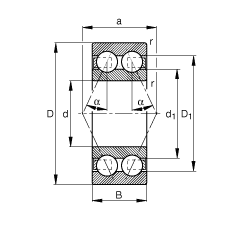 ǽ|S 3214-B-TVH, (j) DIN 628-3 ˜ʵҪߴpУ|  = 25