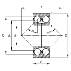 ǽ|S 3312-DA, (j) DIN 628-3 ˜ʵҪߴ磬pУɷxʷփ(ni)Ȧ|  = 45